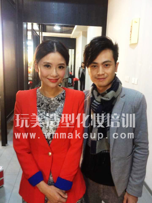 玩美造型化妆总监彭老师与湖南台知名主播yoyo
