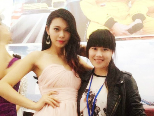 玩美化妆学校为2014长沙国际车展化妆造型