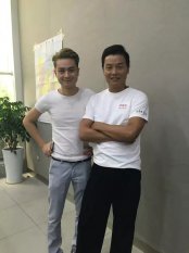 彭老师与周卫星老师合影